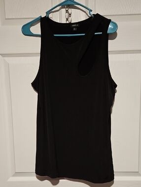 Torrid Black Asymmetric Cutout Scoop Tank